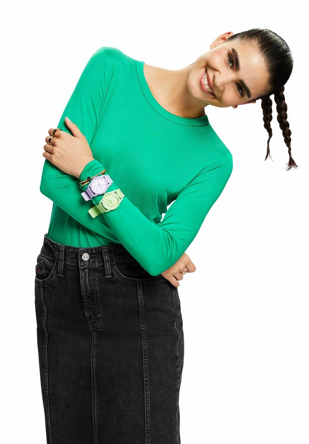 Рубашка с длинным рукавом , цвет green Esprit Collection