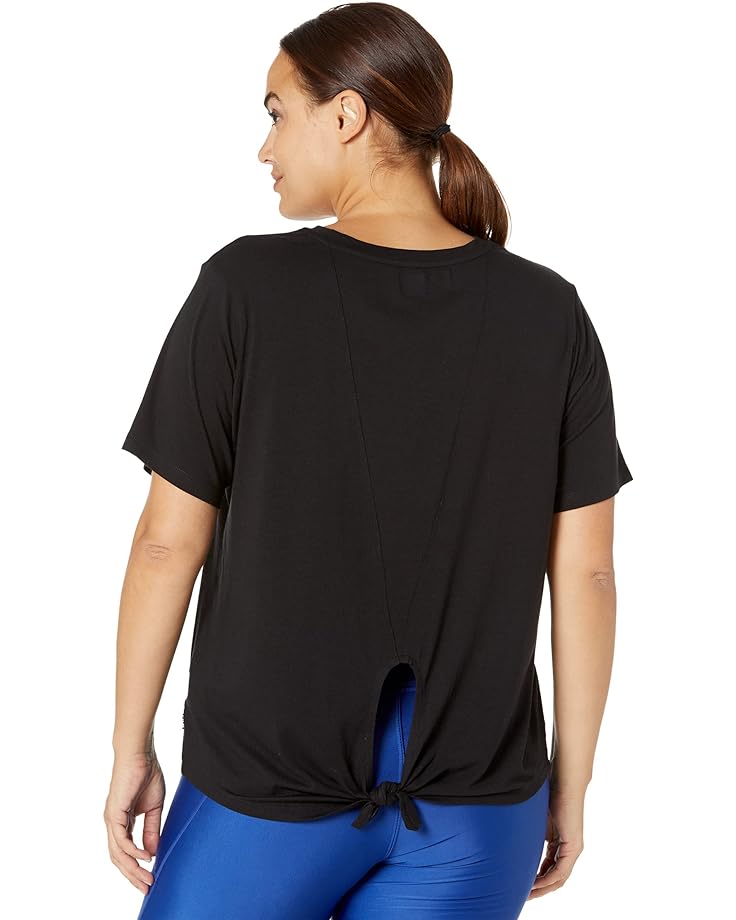 Топ Fila Plus Size Expression V-Neck Top, черный hanezza plus size v neck tulle detailed bluz