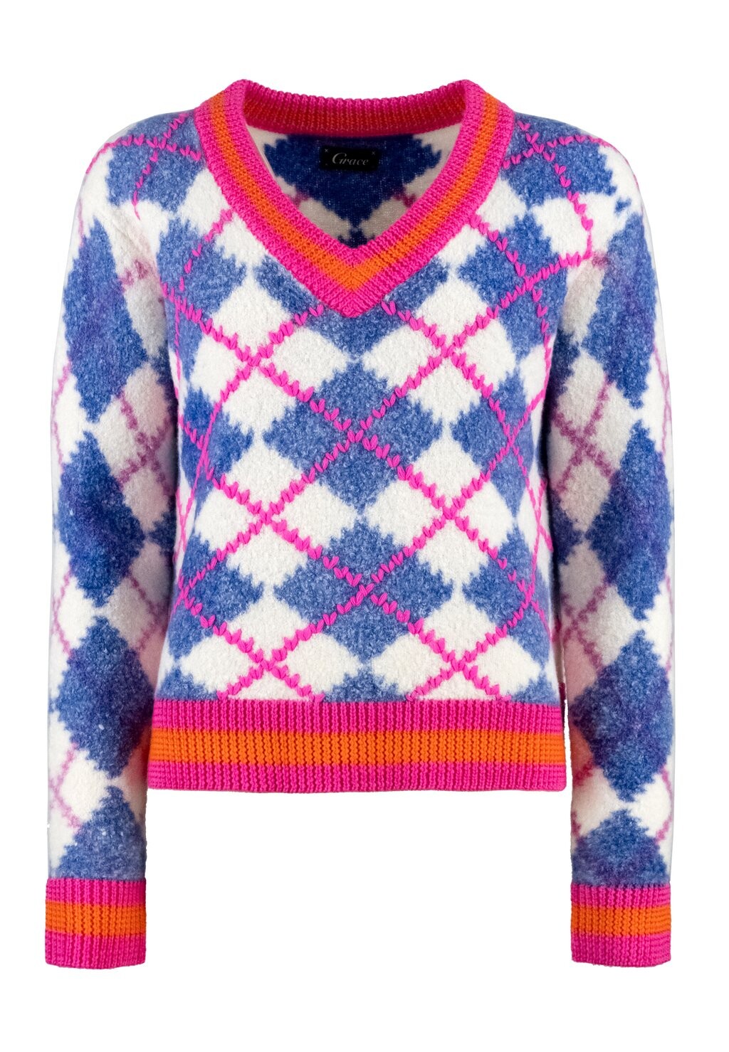 

Вязаный свитер STRICK ARGYLE Grace, цвет bleue
