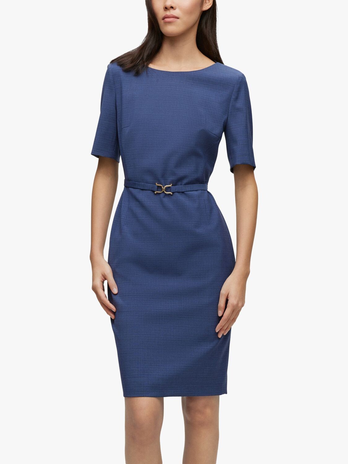 

Платье приталенного кроя HUGO BOSS Daleah, синее