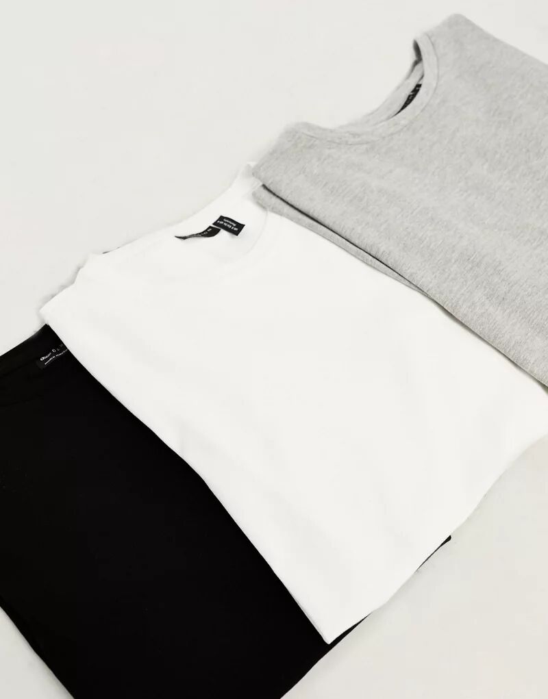 Комплект из трех рубашек узкого кроя с длинными рукавами ASOS DESIGN Maternity Ultimate