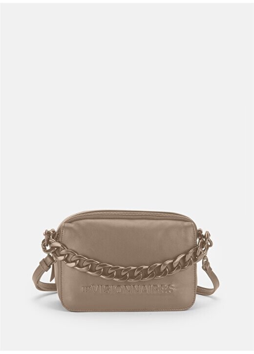 

Норковая женская кожаная сумка через плечо размером 24x16x7x EMILY SILKY2005 Les Visionnaires, норковый