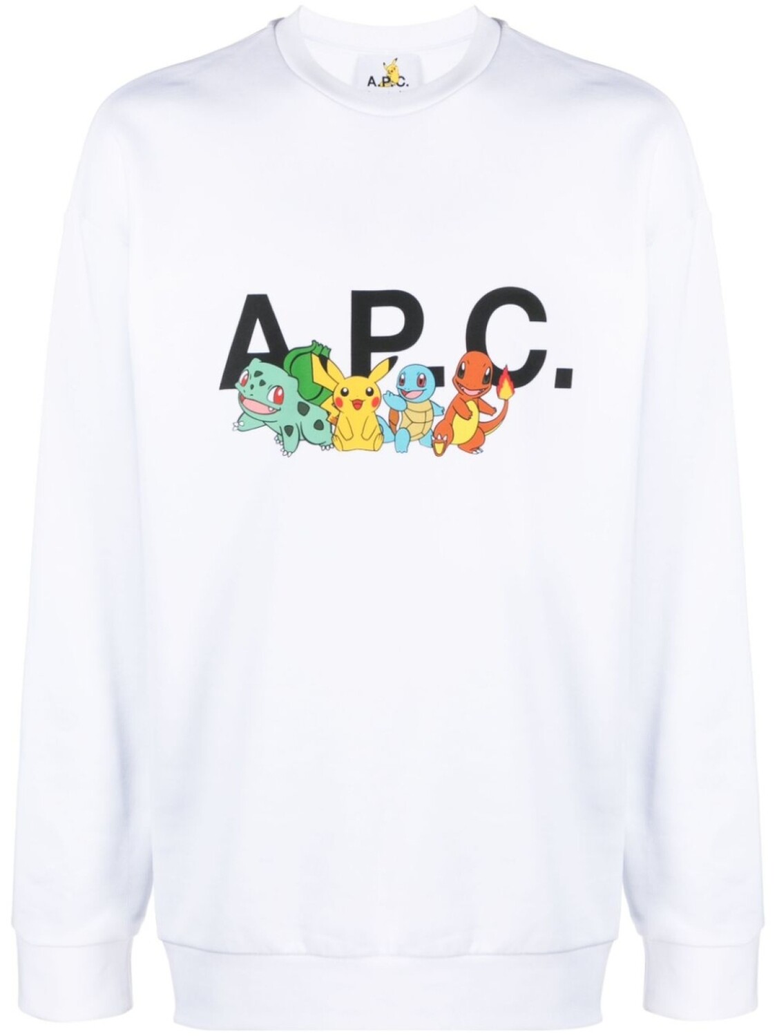 

A.P.C. толстовка с логотипом из коллаборации с Pokémon, белый