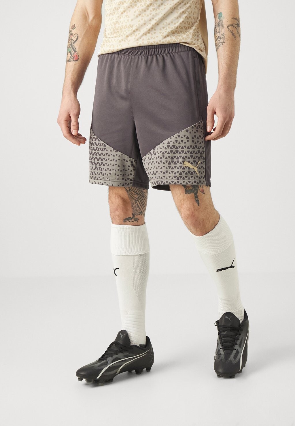 

Team Olympique De Marsaille Training Shorts Puma, цвет dark coal/sand dune