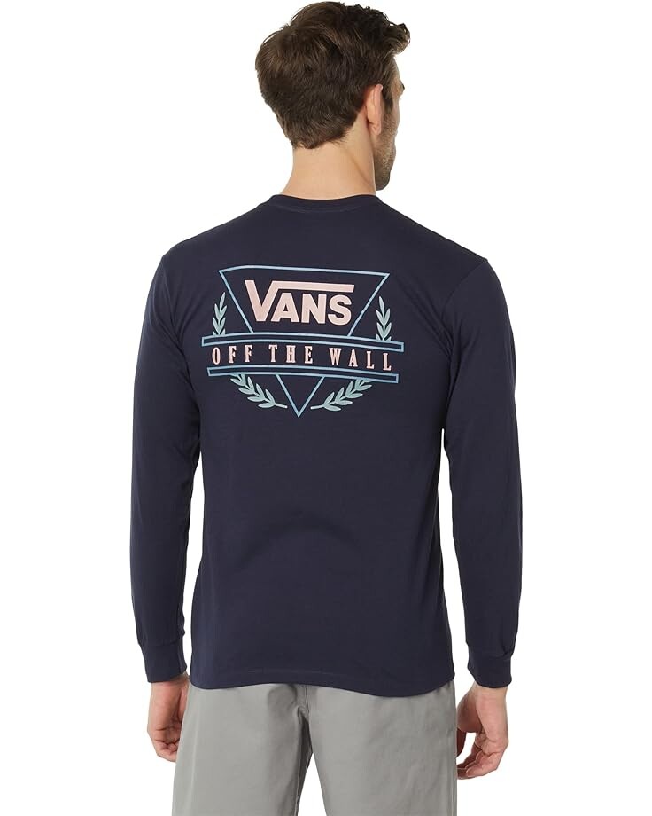 

Футболка с длинным рукавом Vans Crested Shaper Long Sleeve Tee, темно-синий