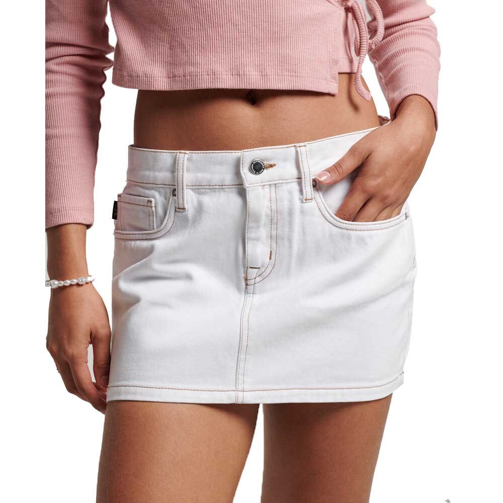 

Короткая юбка Superdry Workwear Mini, белый