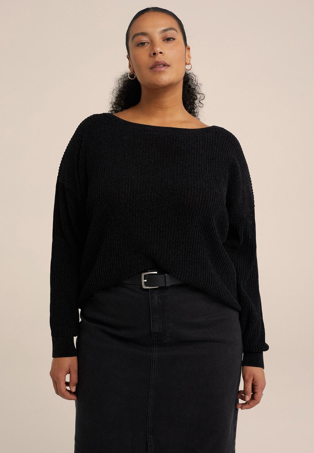 

Вязаный свитер CURVE WE Fashion, цвет black