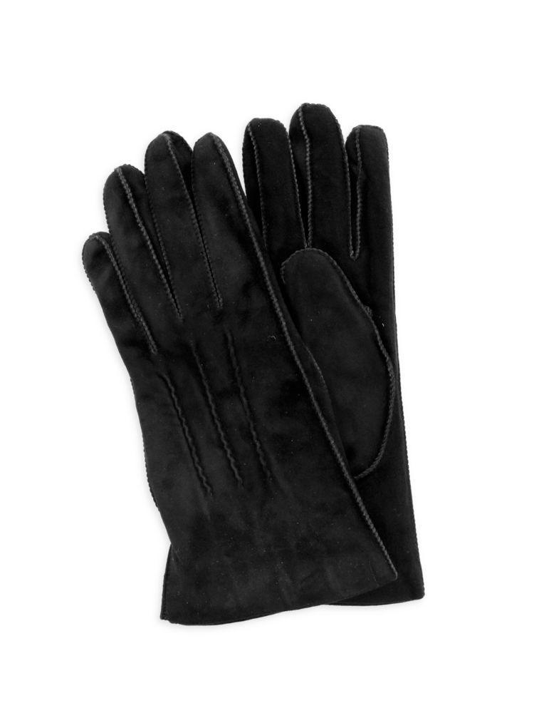 Замшевые перчатки Portolano, черный