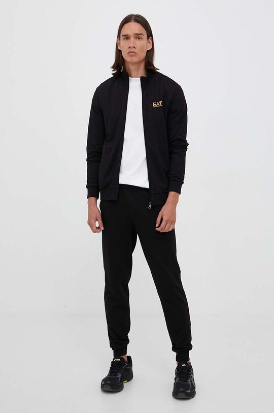 

Шерстяной костюм EA7 Emporio Armani, черный