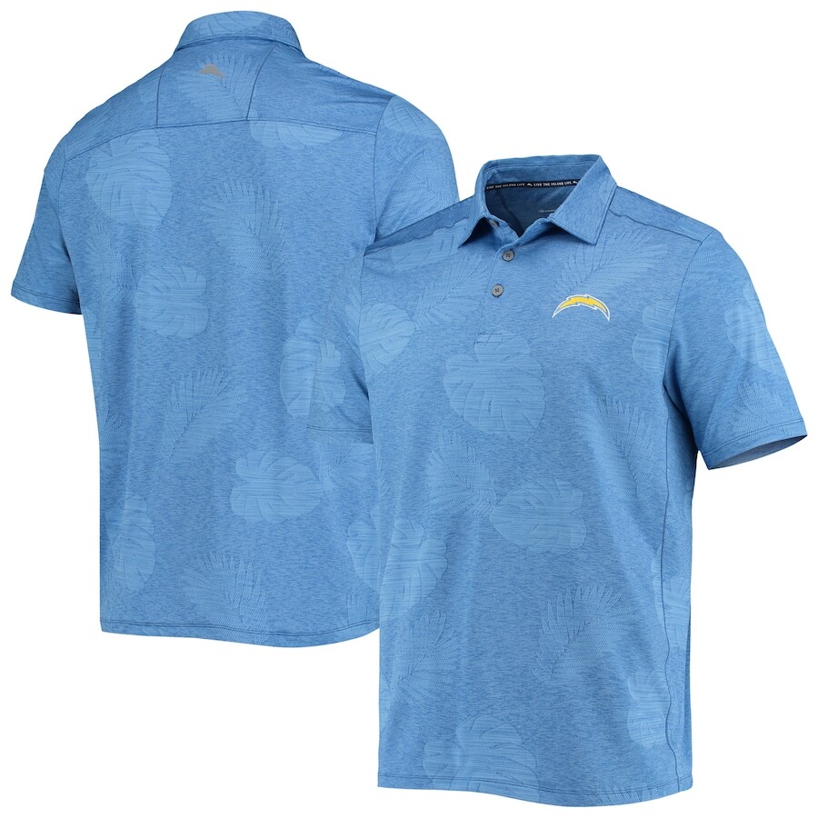 

Поло с коротким рукавом Tommy Bahama Los Angeles Chargers, синий