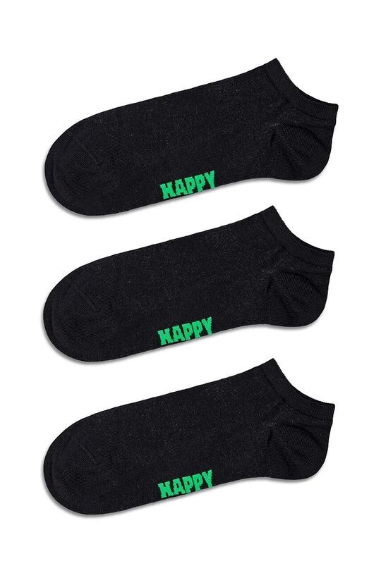 

Комплект из 3 носков Solid Low Happy Socks, черный