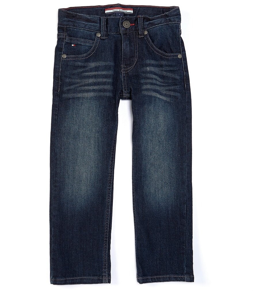 

Джинсы прямого кроя Tommy Hilfiger Little Boys 2T-7 Revolution, синий
