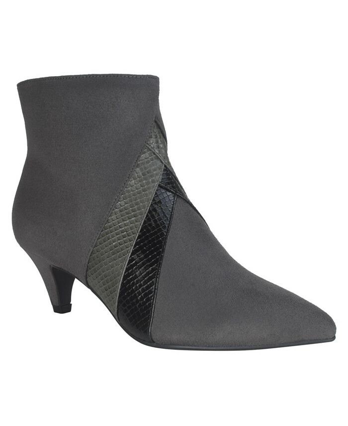 

Женские ботильоны Ellette с эффектом памяти Impo, цвет Gunmetal Multi - Faux Suede, Synthetic Polyurethane
