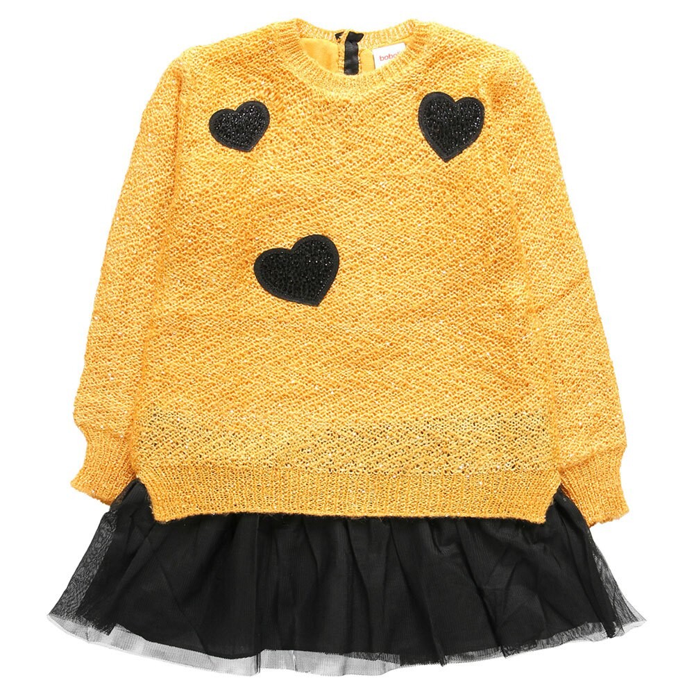 

Платье Boboli Tricotosa Hearts, желтый