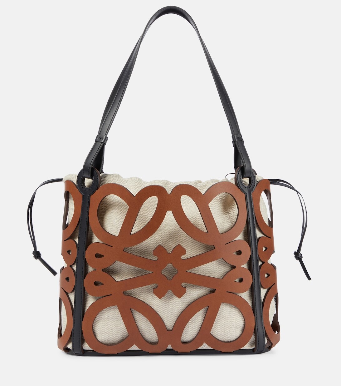 

Сумка-тоут Anagram Small из кожи с вырезами Loewe, коричневый