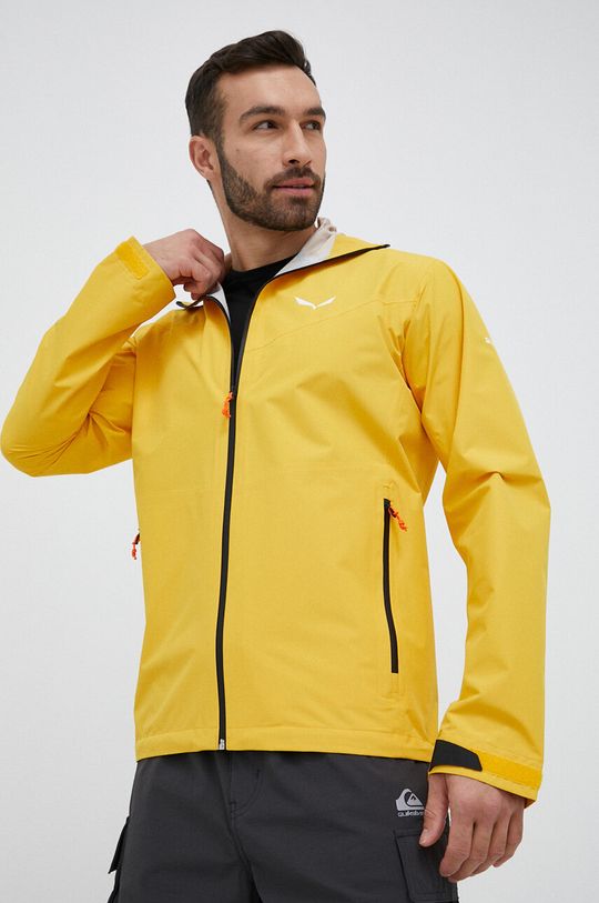 Куртка Puez Aqua 4 PTX 2,5 л для активного отдыха Salewa, желтый