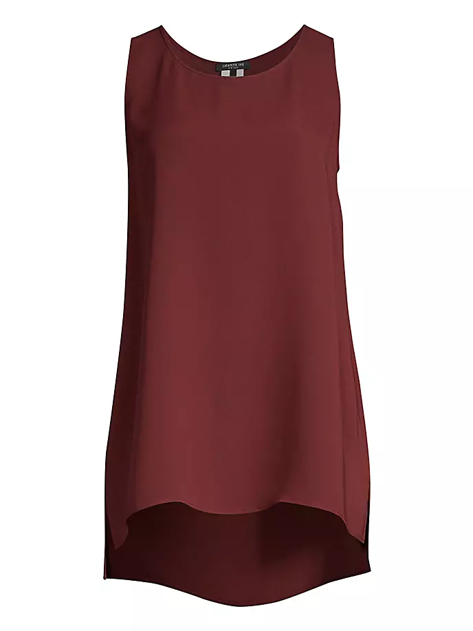 

Шелковая блузка Ruthie Lafayette 148 New York, цвет vino