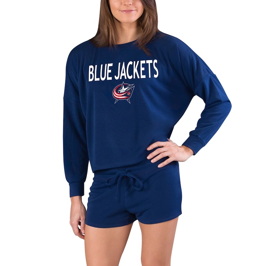 

Пижамный комплект Concepts Sport Columbus Blue Jackets, нави