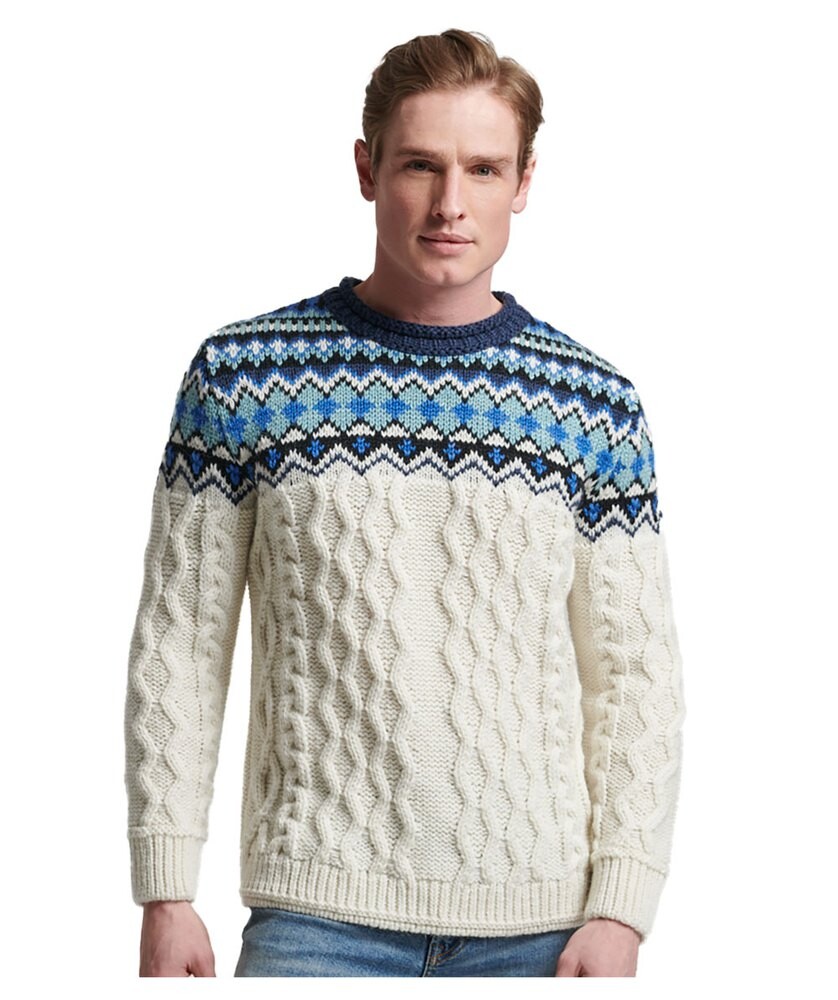 

Свитер Superdry Vintage Fairisle, белый