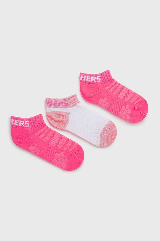 цена Детские носки Skechers (3 шт.), фиолетовый