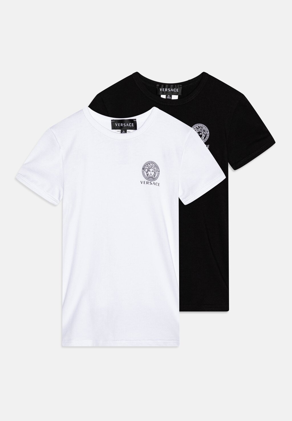 

Базовая футболка Topeka Unisex 2 Pack Versace, цвет nero/bianco