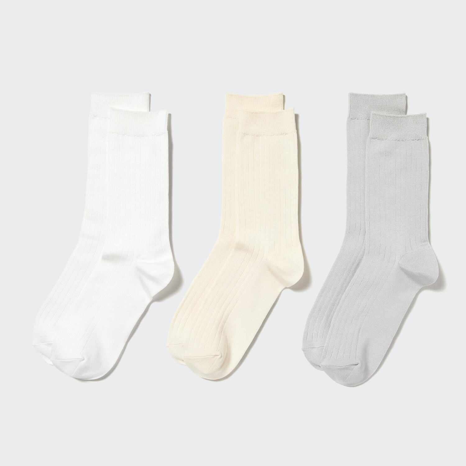

Носки в ребинку (3 пары) UNIQLO, белая кость