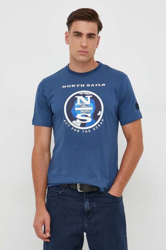 

Хлопковая футболка North Sails, синий