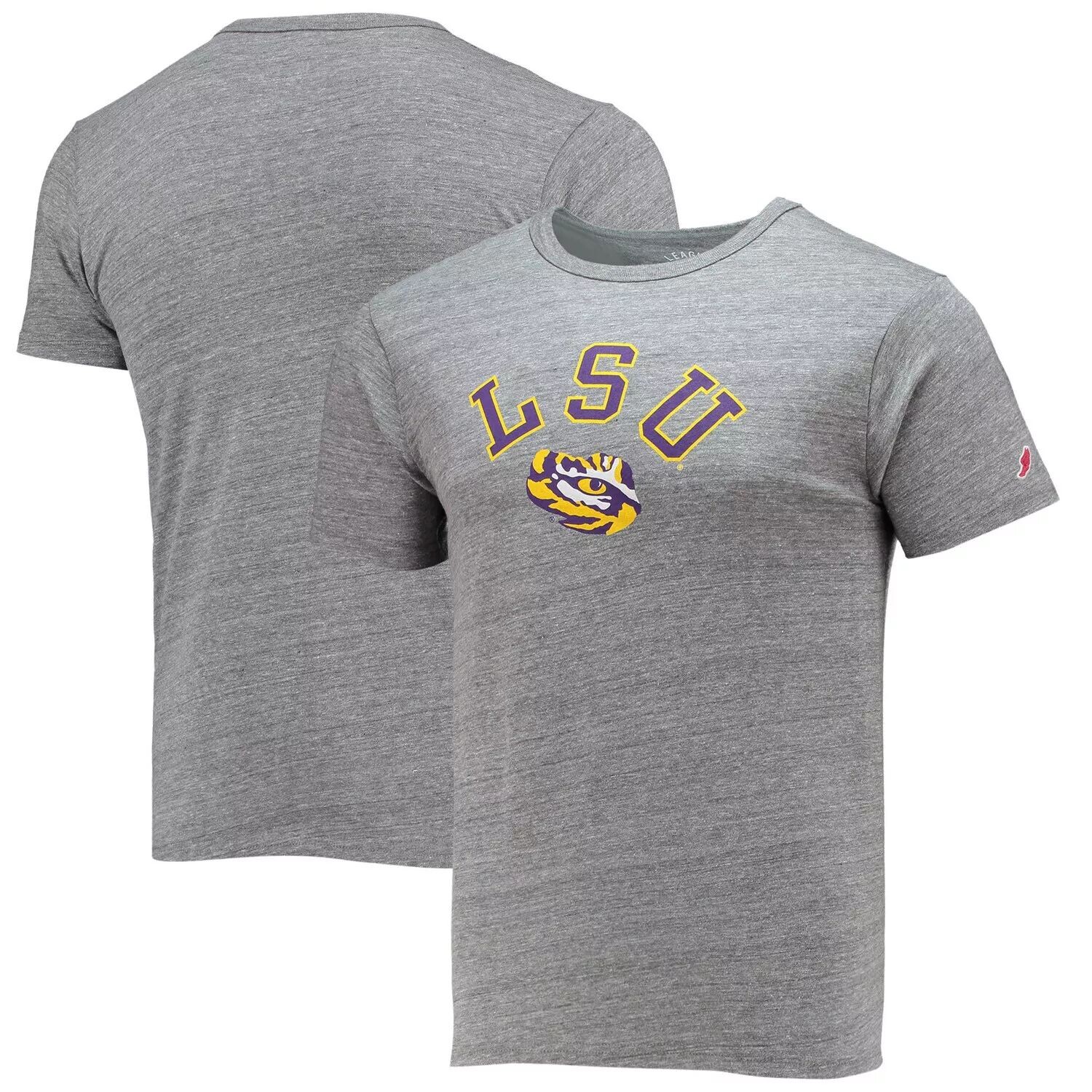 

Мужская лига студенческой одежды Серая футболка LSU Tigers Tide Seal Nuevo Victory Falls Tri-Blend, Серый