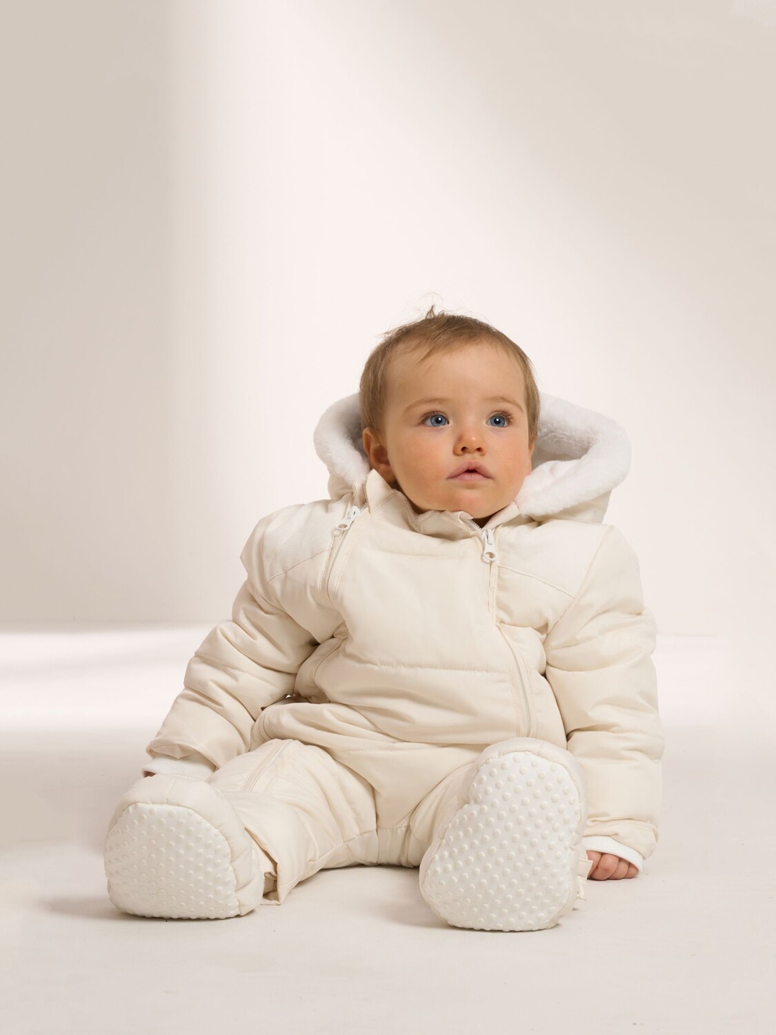

Зимний комбинезон Truly Baby на подкладке из искусственного меха, цвет слоновой кости