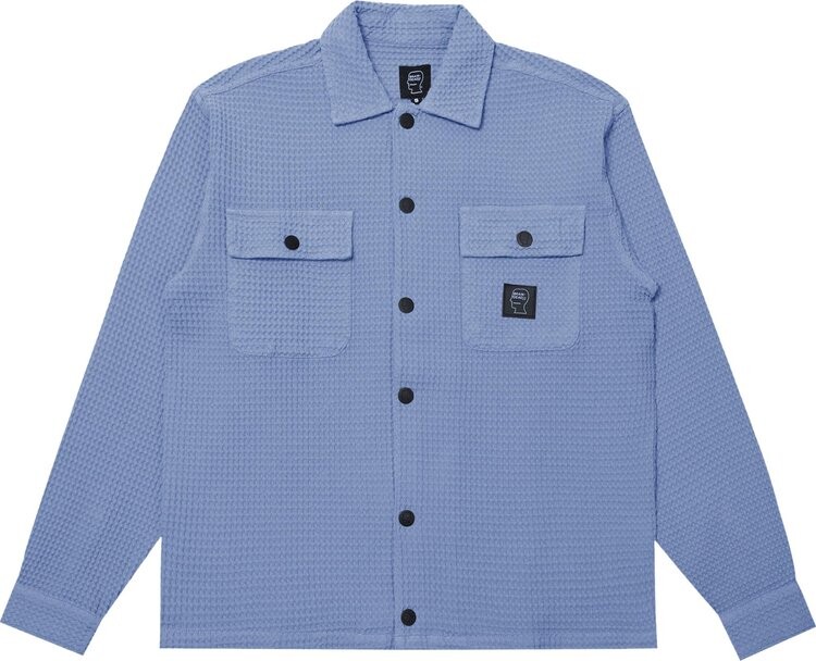 

Рубашка Brain Dead Waffle Button Front 'Blueberry', синий