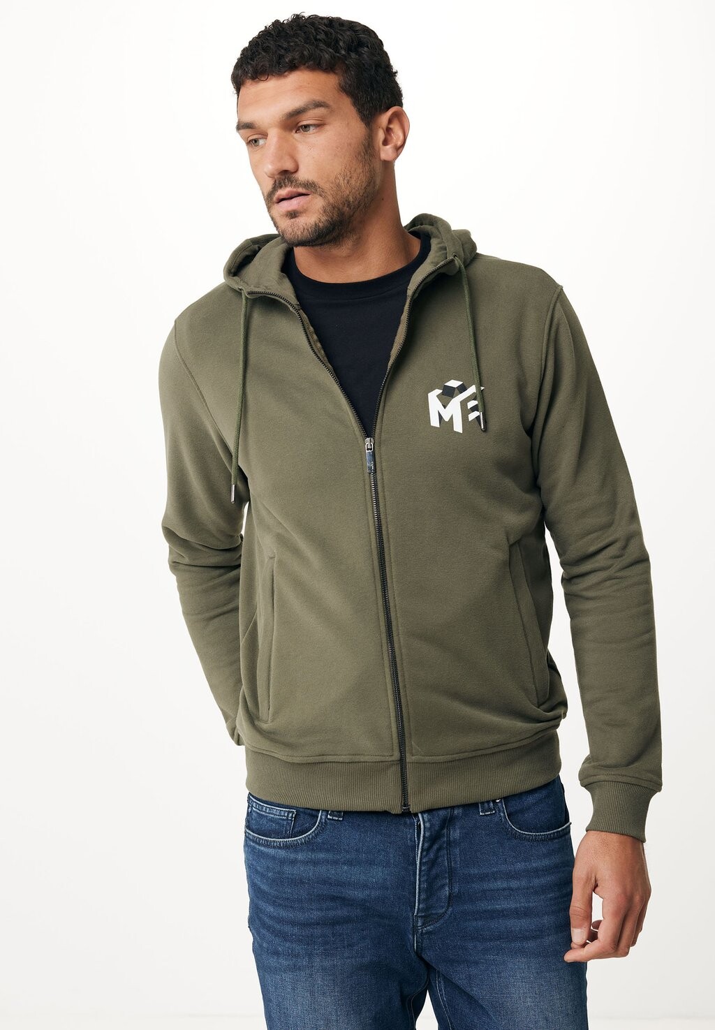 

Толстовка на молнии Zip-Through Harold Basic Full Mexx, цвет olive