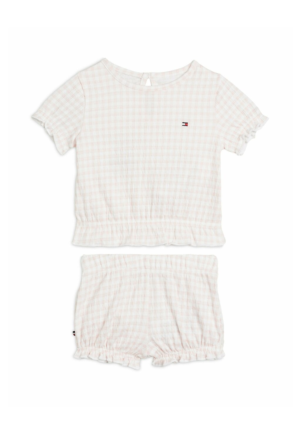

Шорты GINGHAM RUFFLE SET Tommy Hilfiger, цвет white pink check
