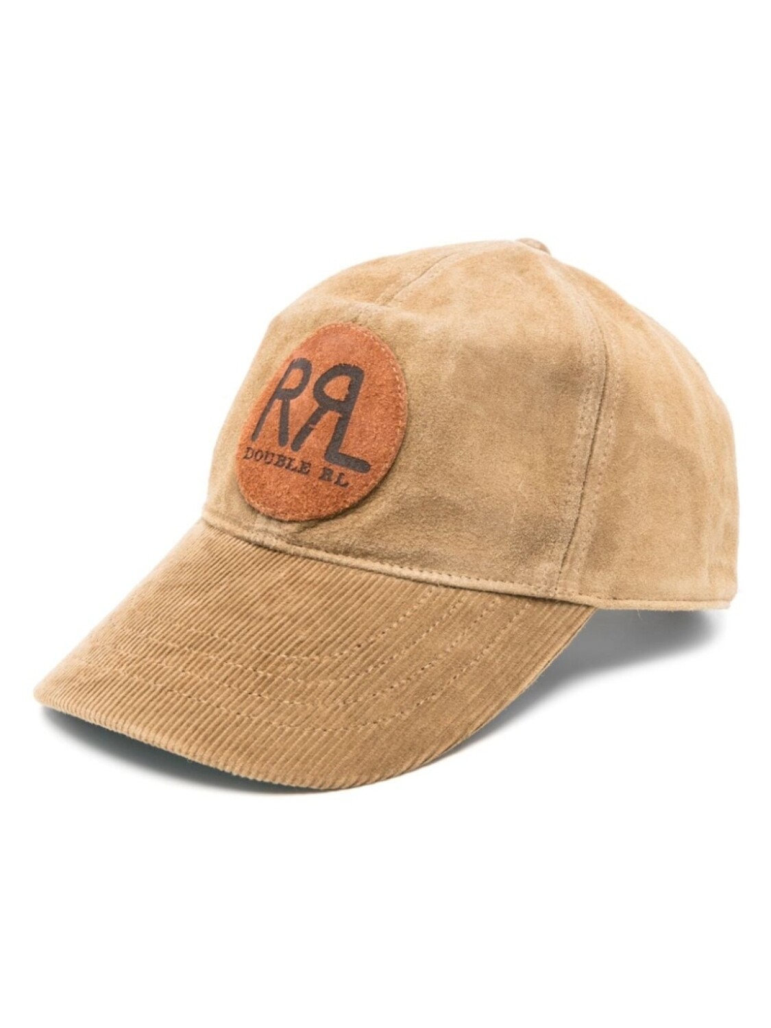 

Замшевая бейсболка с нашивкой-логотипом Ralph Lauren RRL, бежевый