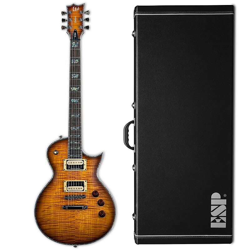 

Электрогитара ESP LTD EC-1000 ASB Amber Sunburst Guitar with Free Case