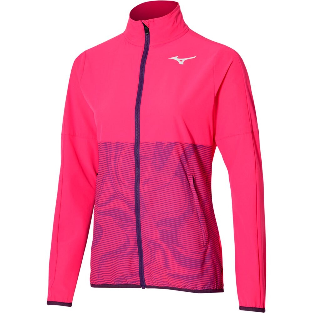 

Куртка Mizuno Charge Printed Tracksuit, розовый