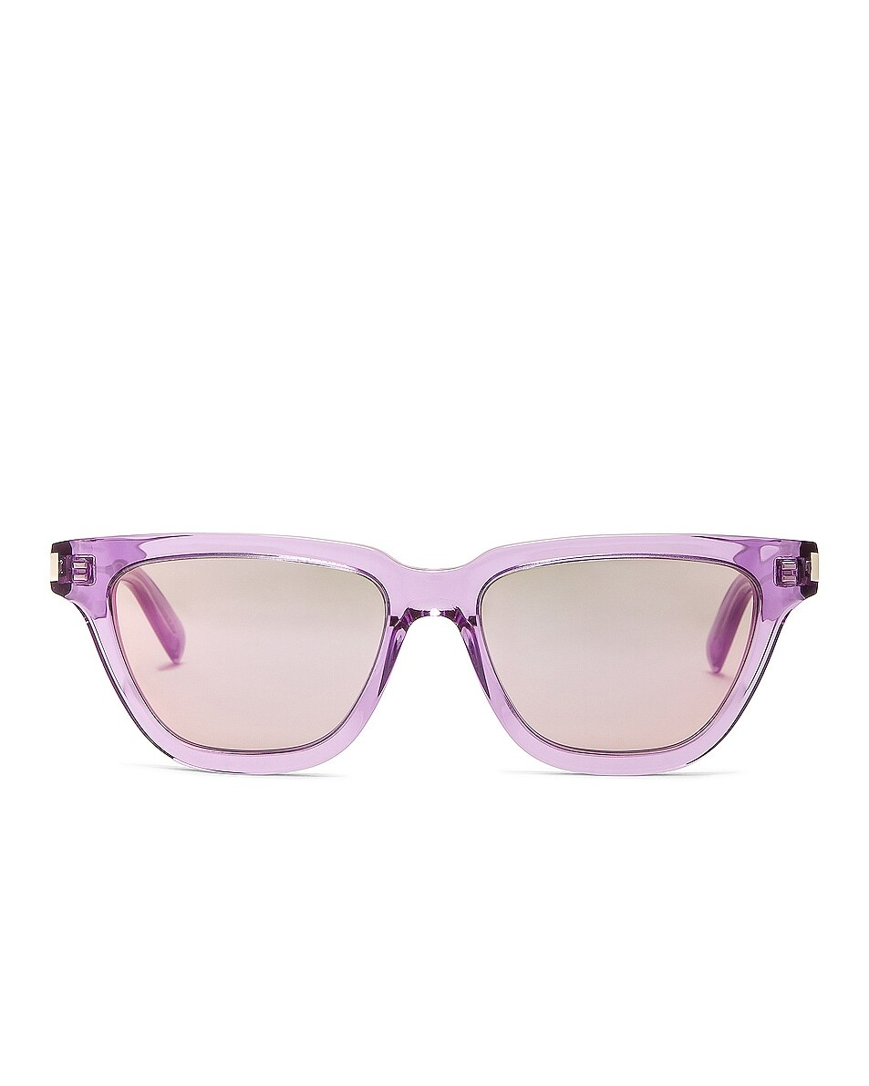 

Солнцезащитные очки Saint Laurent Cat Eye, цвет Transparent Lilac