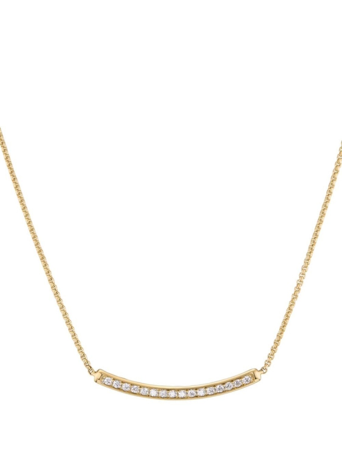 

Колье Petite Pavé Bar из желтого золота с бриллиантами David Yurman, золотой