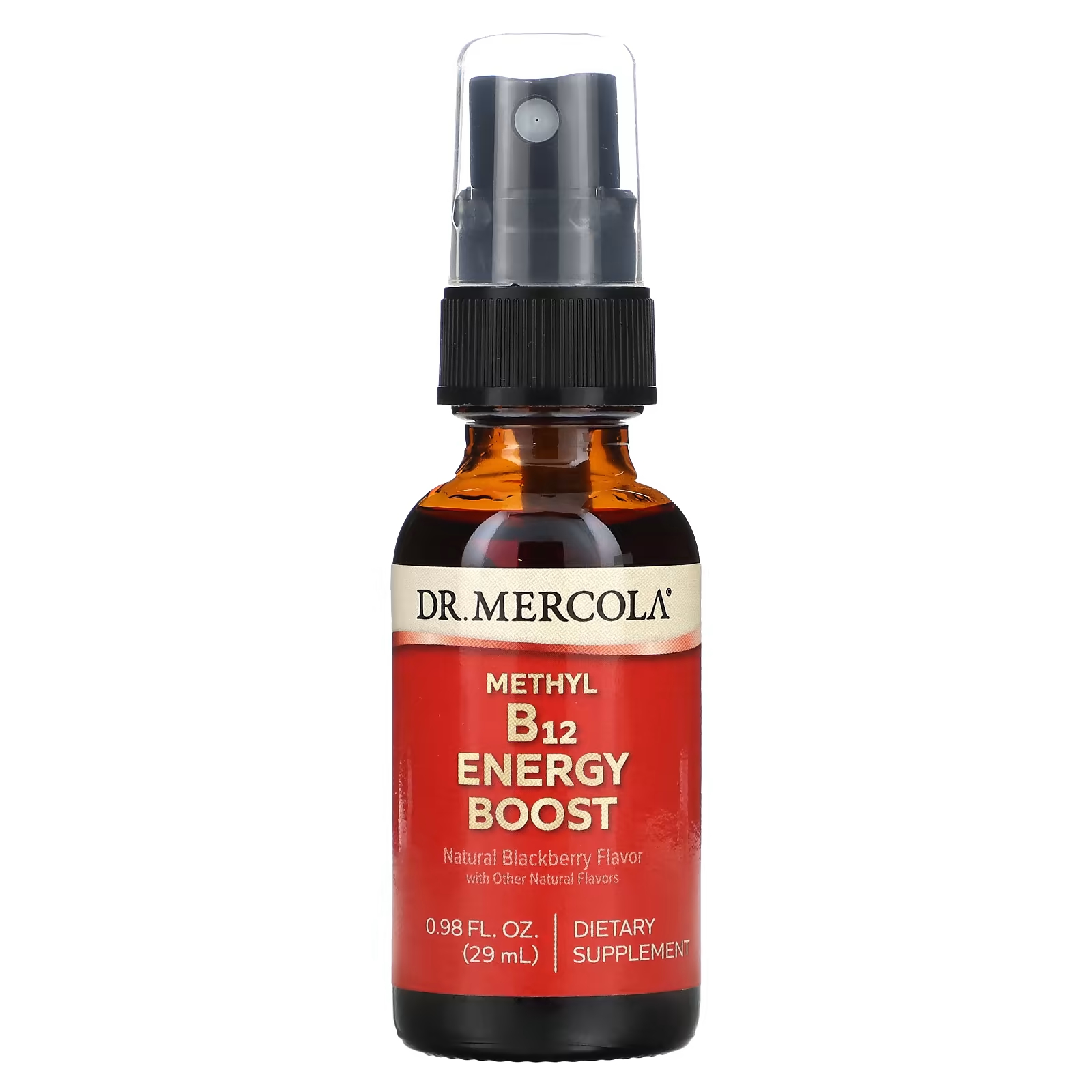 Пищевая добавка Dr.Mercola Mmethyl B12 Energy Booster Natural Blackberry