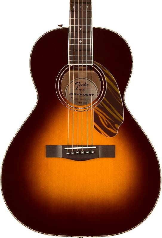 цена Акустическая гитара Fender PS-220E Parlor Acoustic Guitar. Ovangkol Fingerboard, 3-Color Vintage Sunburst
