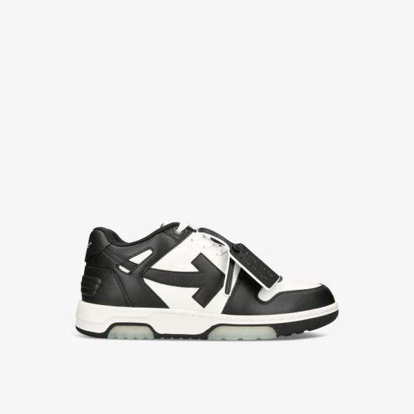 

Кожаные низкие кеды out of office с вышитым логотипом Off-White, черный