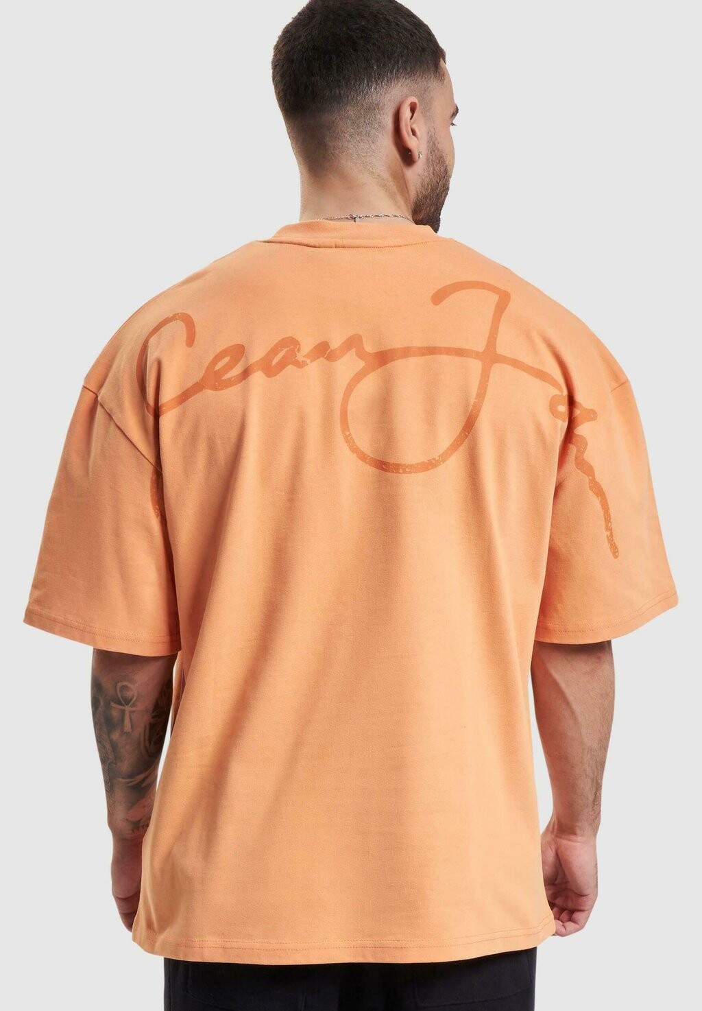 

Футболка с принтом Script Logo Backprint Peached Sean John, цвет apricot
