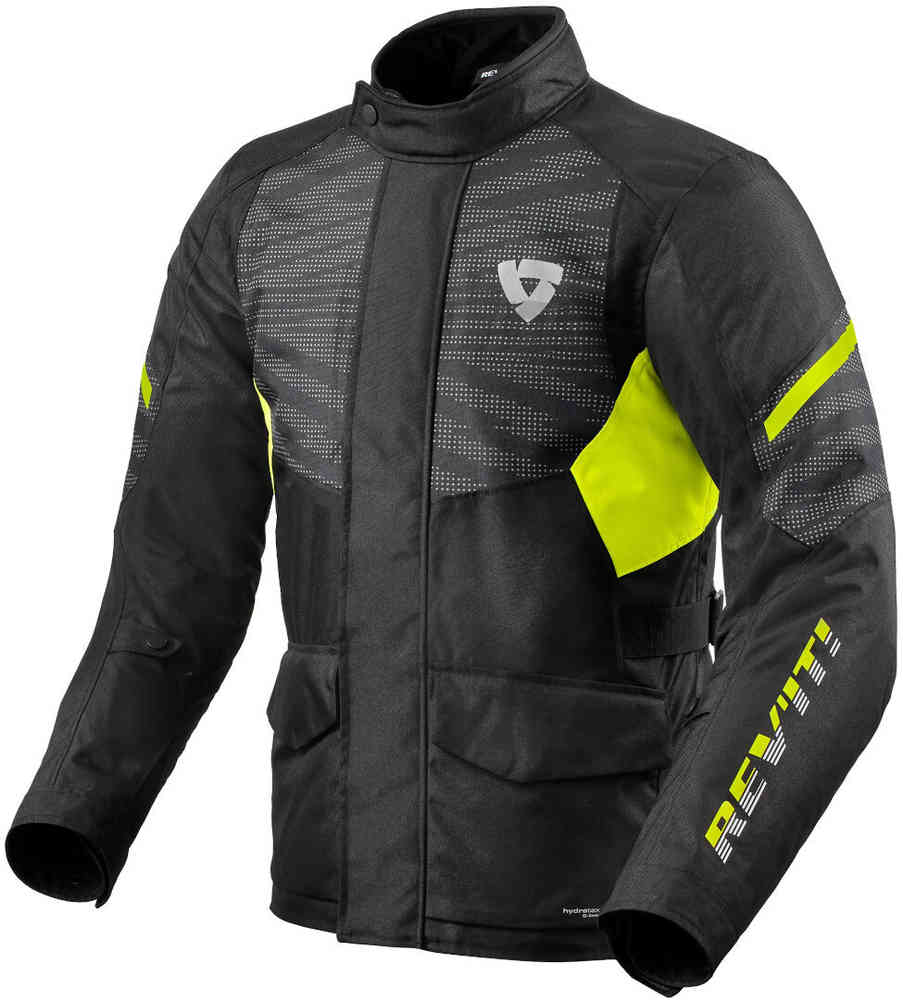 h2o h2o детокс гель для душа Мотоциклетная текстильная куртка Duke H2O Revit, черный желтый