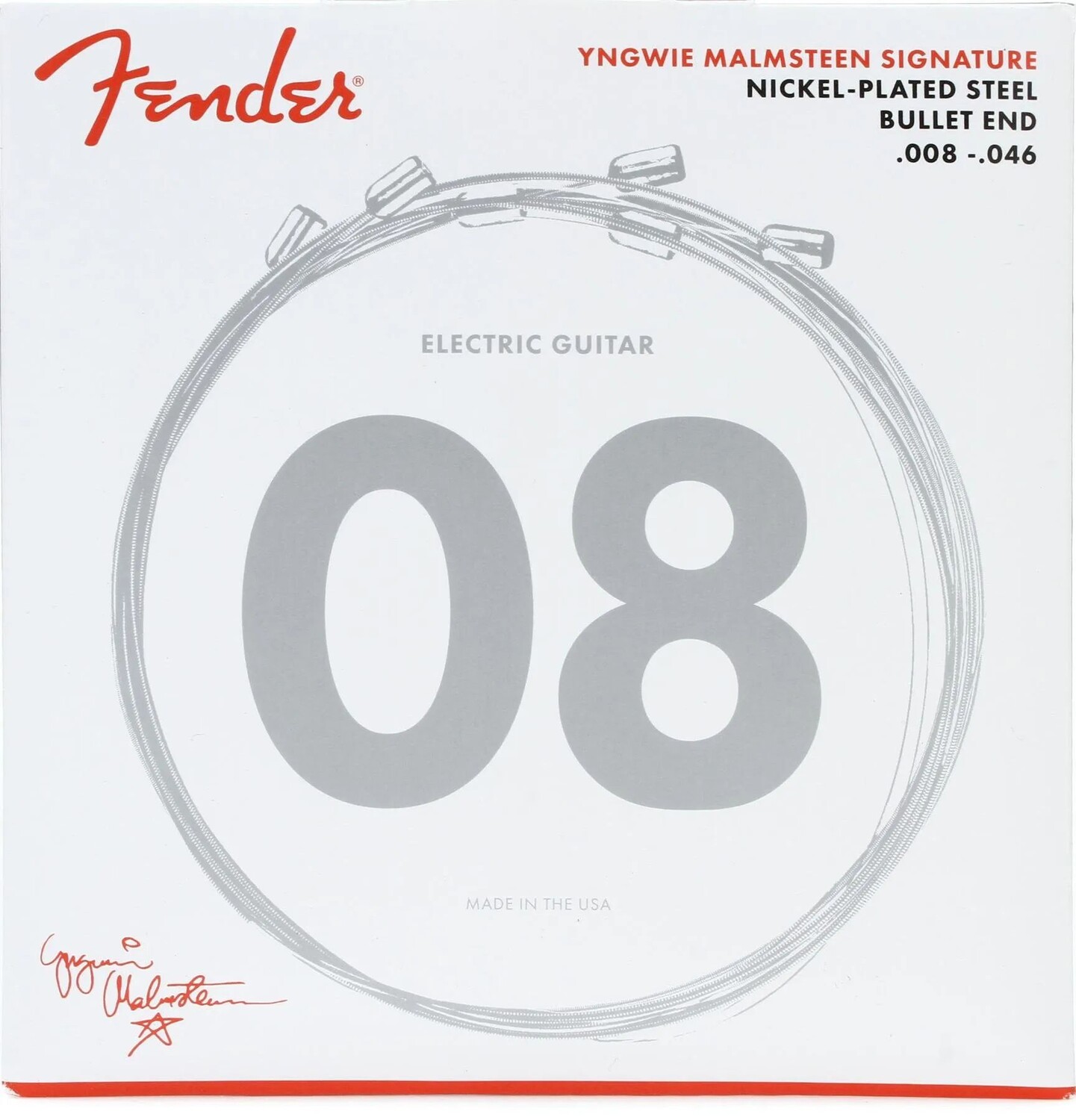 

Струны для электрогитары Fender Yngwie Malmsteen Signature — .008-.046