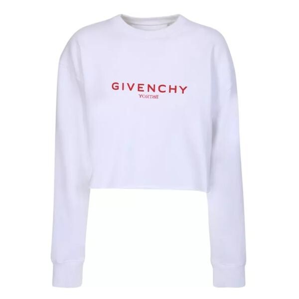 

Футболка crop sweatshirt with logo Givenchy, белый