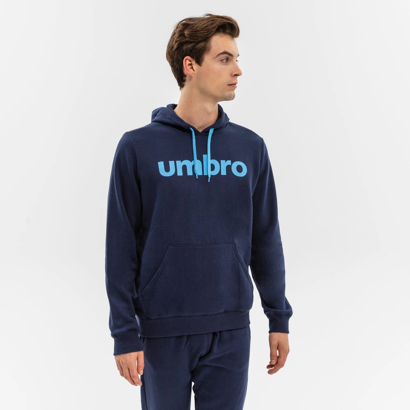 Худи Umbro с линейным логотипом, морской