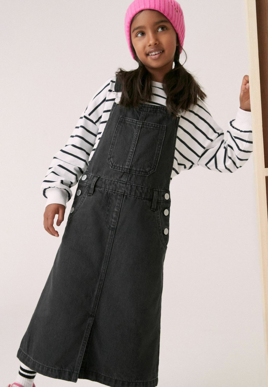 

Длинное платье Pinafore Next, цвет black denim