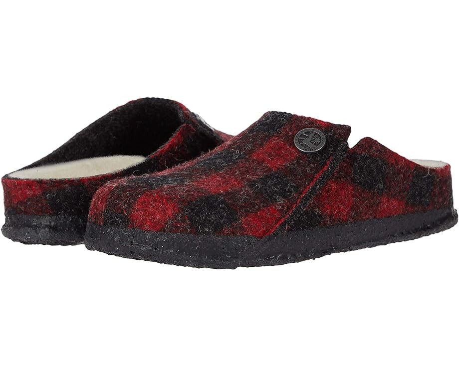 

Домашняя обувь Birkenstock Zermatt Shearling, цвет Plaid Red/Natural
