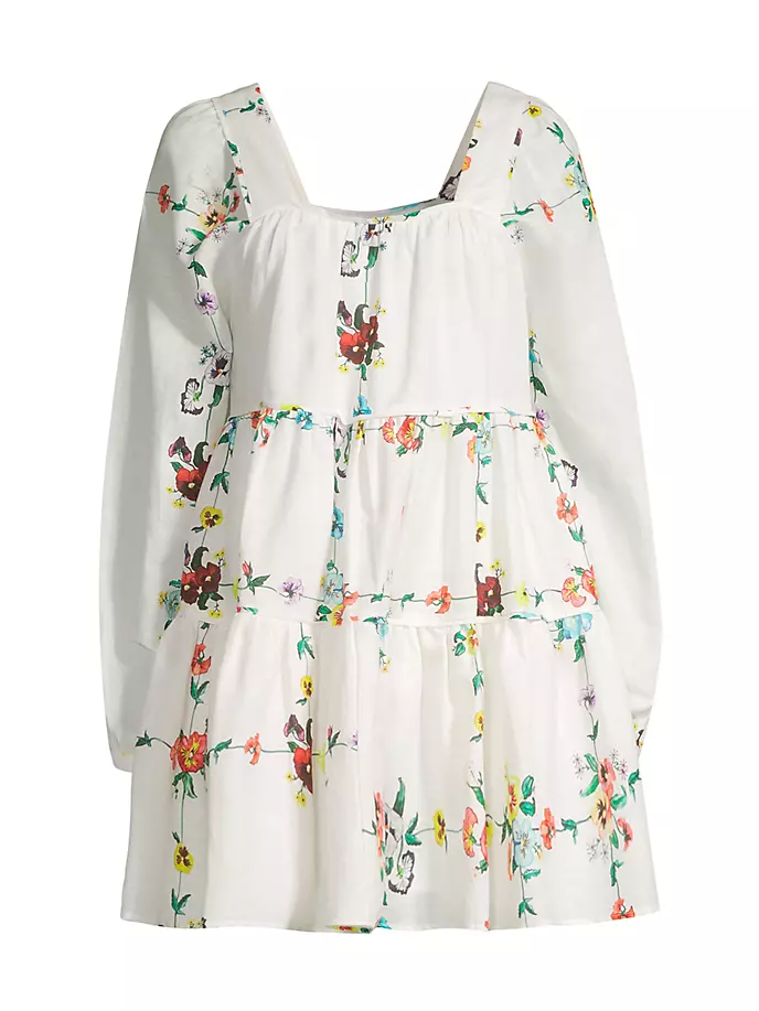 Льняное мини-платье Sonora Arlette с цветочным принтом Sancia, цвет elisabet floral benavent elisabet un cuento perfecto