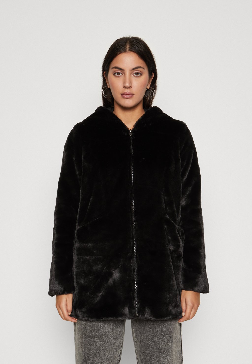 Зимнее пальто Onlwendy Coat ONLY, черный пальто dixi coat пальто зимнее