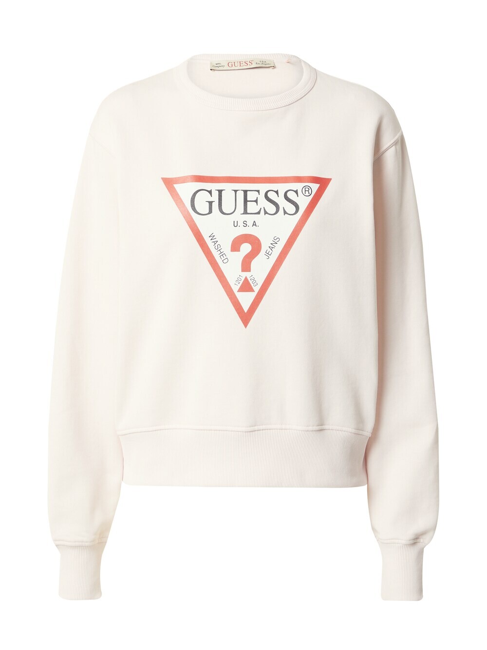 

Толстовка Guess, пастельно-розовый